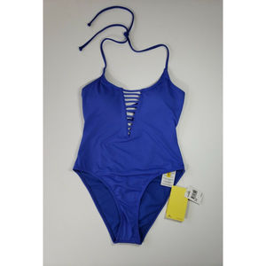 Rip Curl One-Piece Swimsuit Love N Surf  Womens  Sz XS Blue Cut Out Sexy